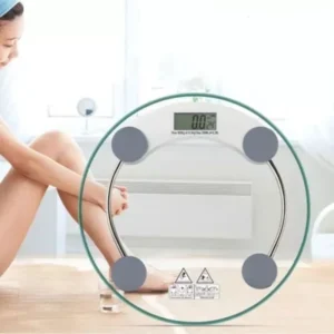 Balança Pessoal 180Kg com Vidro Temperado - Design Clean e Medição em KG e Libras