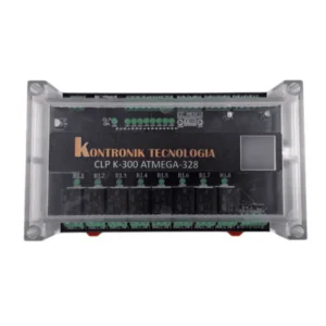 Clp K-300 Atmega 328p Arduino Nano Completo com Case Padrão Din E Arduno Nano Conexão Tipo c ( SEM MEDIDAS)