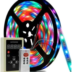 Fita LED Digital 6803 RGB 5m com Controle - Iluminação RGB em Silicone e Efeitos Degradê