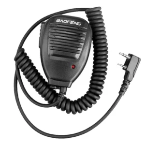 Microfone Mini PTT para HT Rádio Baofeng 5R, 6R, 777S, UV82 - Alta Sensibilidade e Compacto