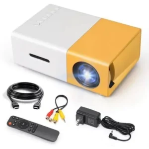 Mini Projetor LED Portátil YG300 – Suporta Full HD 1080p, USB/AV/TF, Alto-falante e Controle Remoto