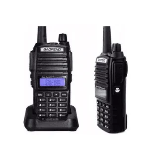 Rádio Comunicador Baofeng UV-82 VHF/UHF Dual Band Amador HT - 128 Canais, 5W, Bateria Li-ion 7.4V