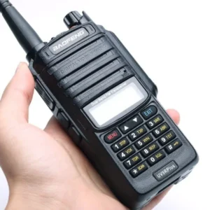 Rádio Comunicador Baofeng UV-9R Plus 10W VHF/UHF Dual Band, À Prova d'Água, 5000mAh, Funções Avançadas