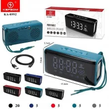 Radio Relógio Bluetooth Kapbom KA-8992 com FM, Cartão SD, USB e Função Auto Desligamento - Som Hi-Fi e Conexão Sem Fio até 10m